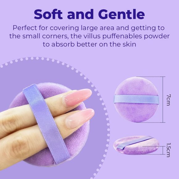 Crystal Aurora Everyday Face Powder Concealers Blush Eyeshadow Makeup Brush Set - Picture 8 of 8